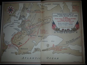 Map on front endpapers of "Oliver Wiswell"